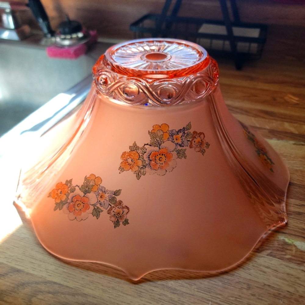 Victorian Lancaster glass ceiling fixture